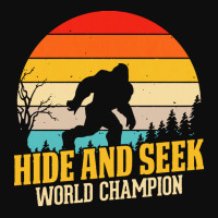 Bigfoot T  Shirt Retro Bigfoot Hide & Seek World Champion 3 Crop Top | Artistshot