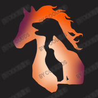 Dog Cat And Horse Silhouette Graphic T Shirt T-shirt | Artistshot