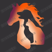 Dog Cat And Horse Silhouette Graphic T Shirt Vintage Short | Artistshot