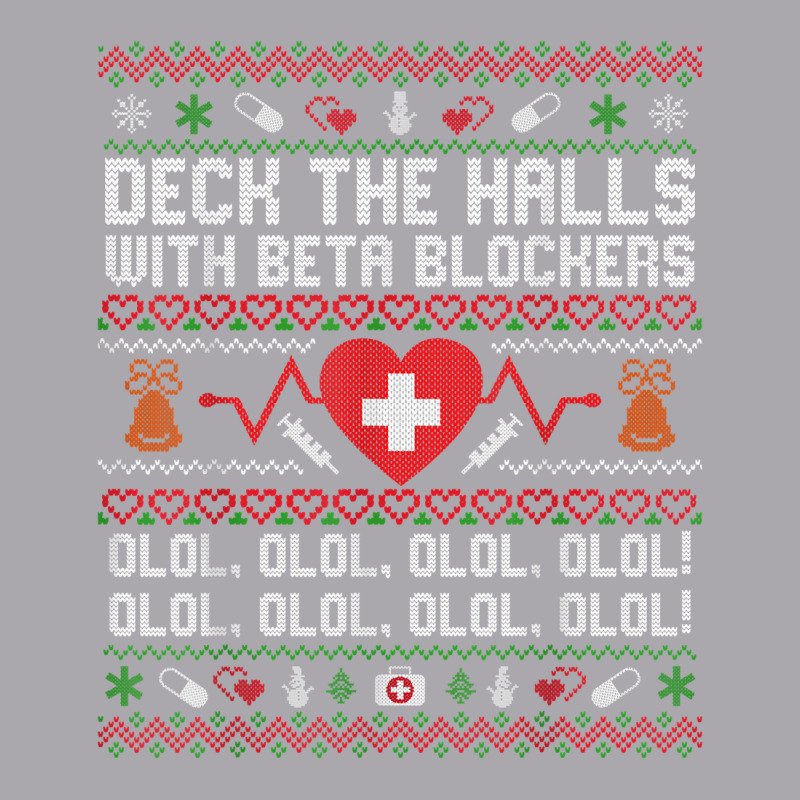 Deck The Halls Beta Blockers Nurse Ugly Christmas T Shirt Youth 3/4 Sleeve by annalfreddr3 | Artistshot