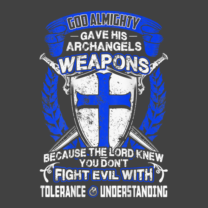 Don't Fight Evil With Tolerance And Understanding Crusader T Shirt Vintage T-shirt | Artistshot