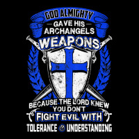 Don't Fight Evil With Tolerance And Understanding Crusader T Shirt Fleece Short | Artistshot