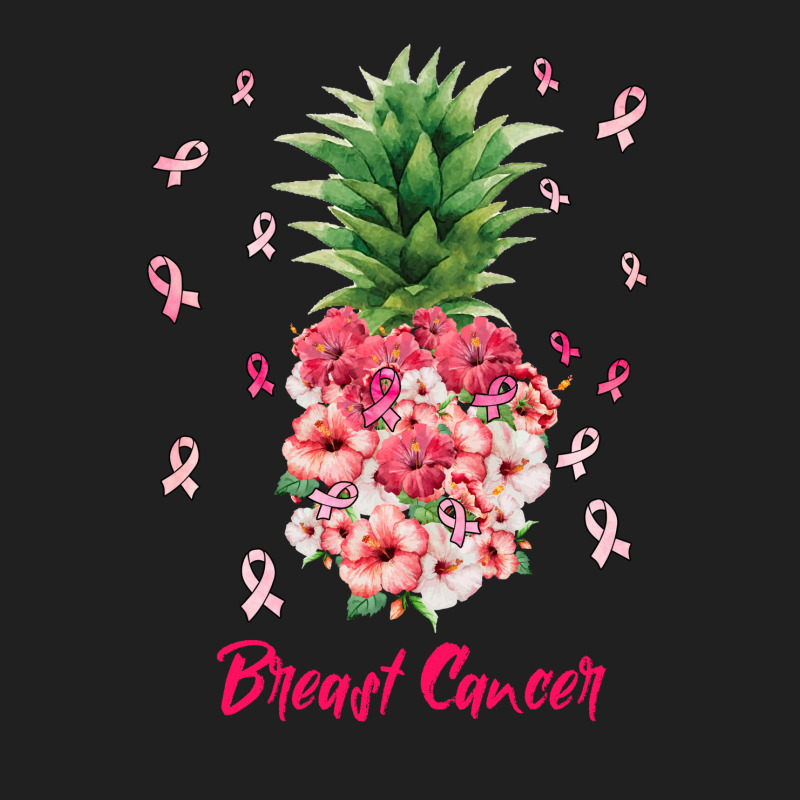 Breast Cancer Floral Pineapple Ladies Polo Shirt by autlu2024 | Artistshot