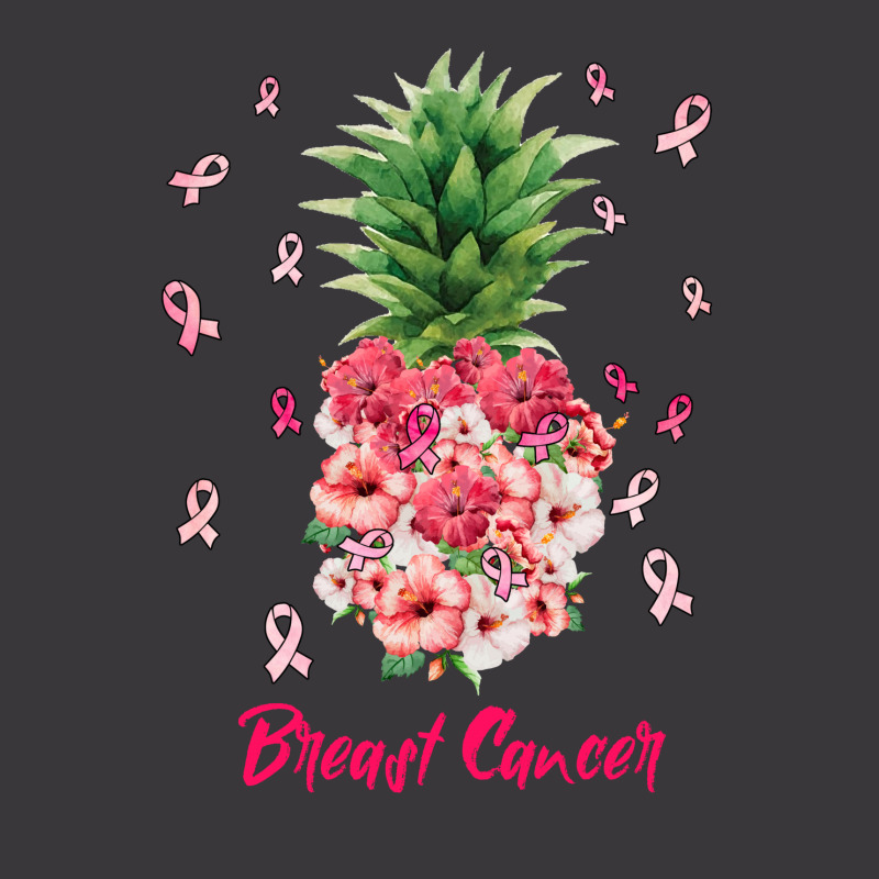 Breast Cancer Floral Pineapple Ladies Curvy T-Shirt by autlu2024 | Artistshot