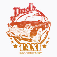 Dad's Taxi   Redyellow Gradient T-shirt | Artistshot