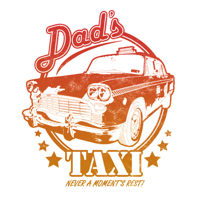 Dad's Taxi   Redyellow Gradient V-neck Tee | Artistshot