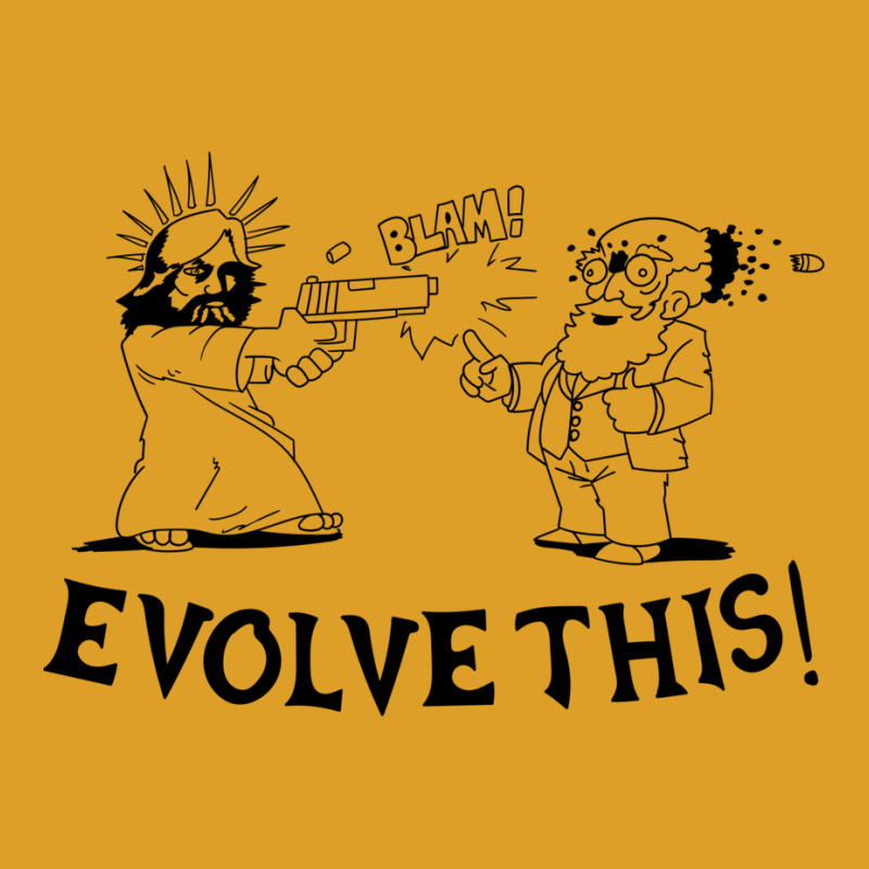 Jesus And Darwin   Evolve This T-Shirt by legohtashyap | Artistshot