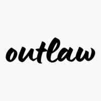 Outlaw Retro Vintage Sticker 3 T-shirt | Artistshot