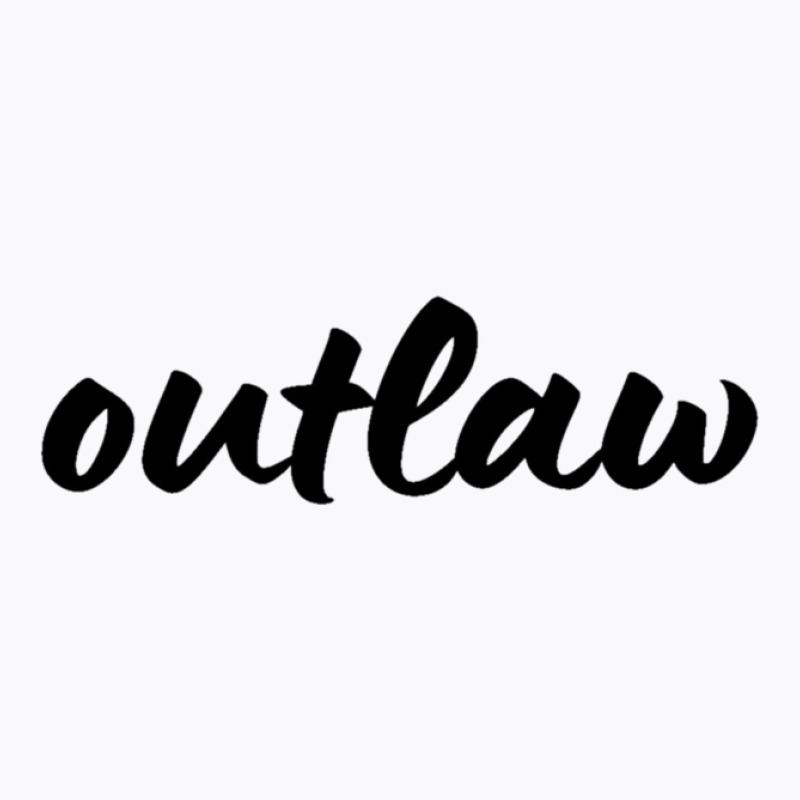 Outlaw Retro Vintage Sticker 3 T-shirt | Artistshot