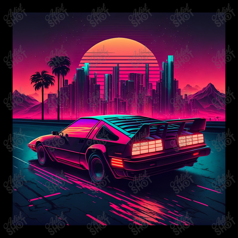 Car Retro Synthwave V-Neck Tee by Agus Creative | Artistshot