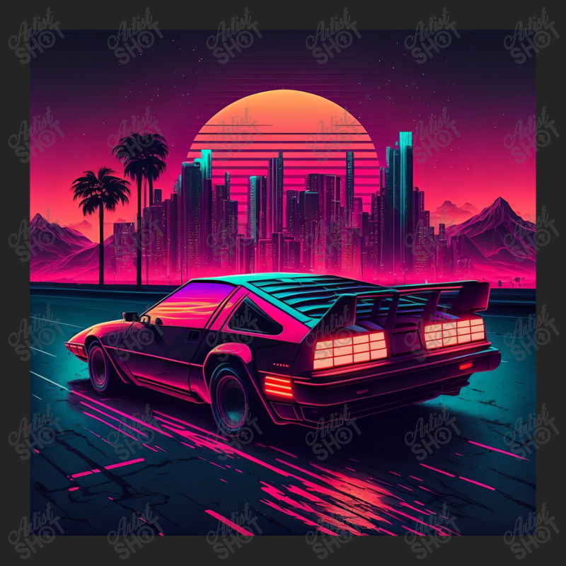 Car Retro Synthwave 3/4 Sleeve Shirt by Agus Creative | Artistshot