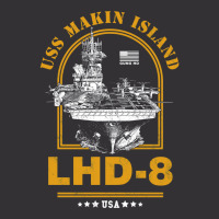 Lhd 8 Uss Makin Island Vintage Hoodie And Short Set | Artistshot