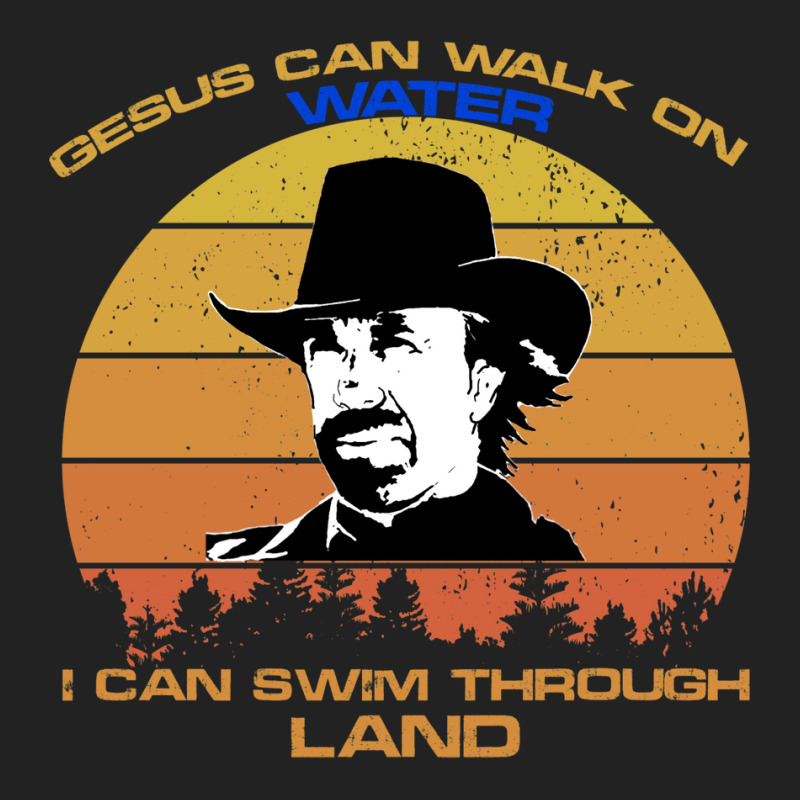 Chuck Norris  Walker Texas Ranger Funny T Shirt  Gesus Can Walk On Wat Backpack | Artistshot