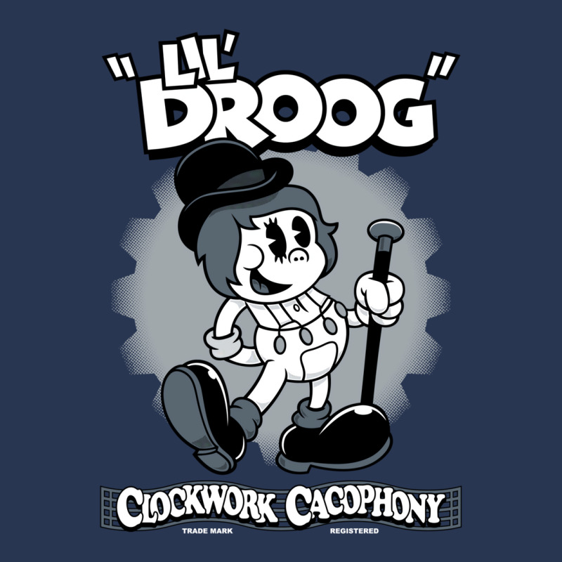 Lil Droog   Vintage Cartoon Rubberhose Clockwork Men Denim Jacket by huchakmiezisi | Artistshot