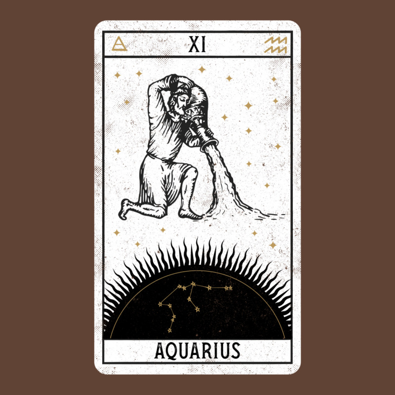 Aquarius Distressed Goth Tarot Zodiac Sign T-Shirt by ghanimshorgok | Artistshot