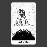 Aquarius Distressed Goth Tarot Zodiac Sign Men's Polo Shirt | Artistshot