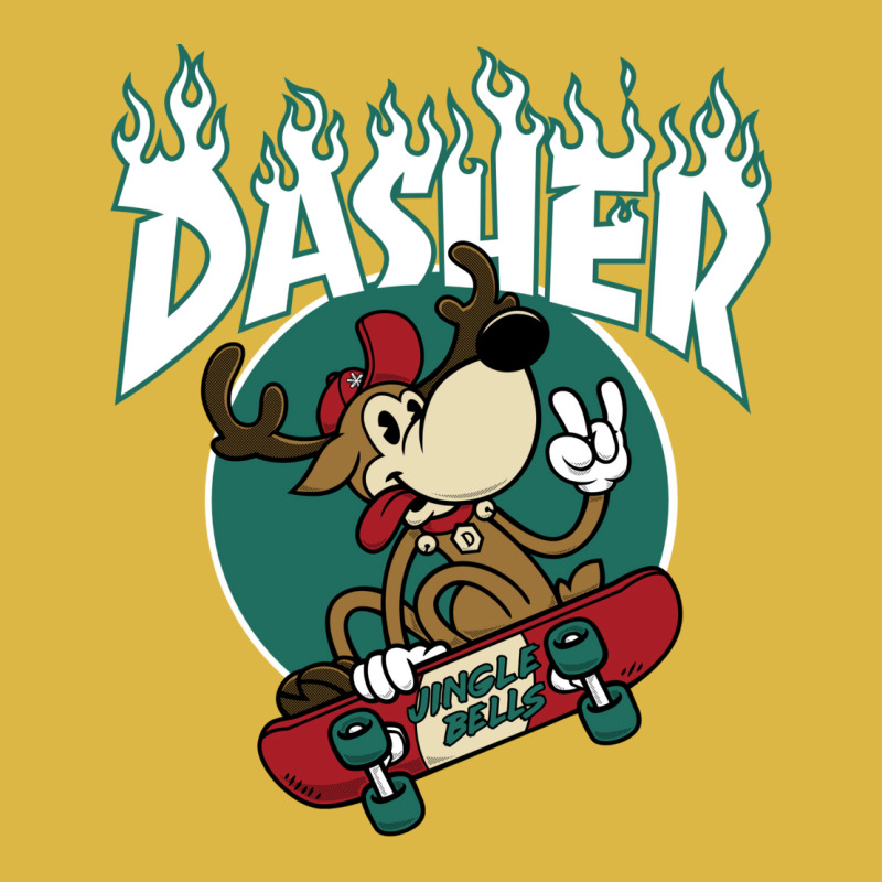 Dasher   Skateboarding Reindeer   Funny Xmas Cartoon Classic T-shirt | Artistshot