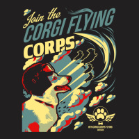 Join The Corgi Flying Corps T-shirt | Artistshot