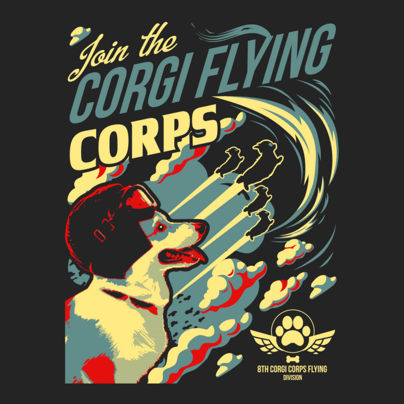 Join The Corgi Flying Corps 3/4 Sleeve Shirt by legohtashyap | Artistshot