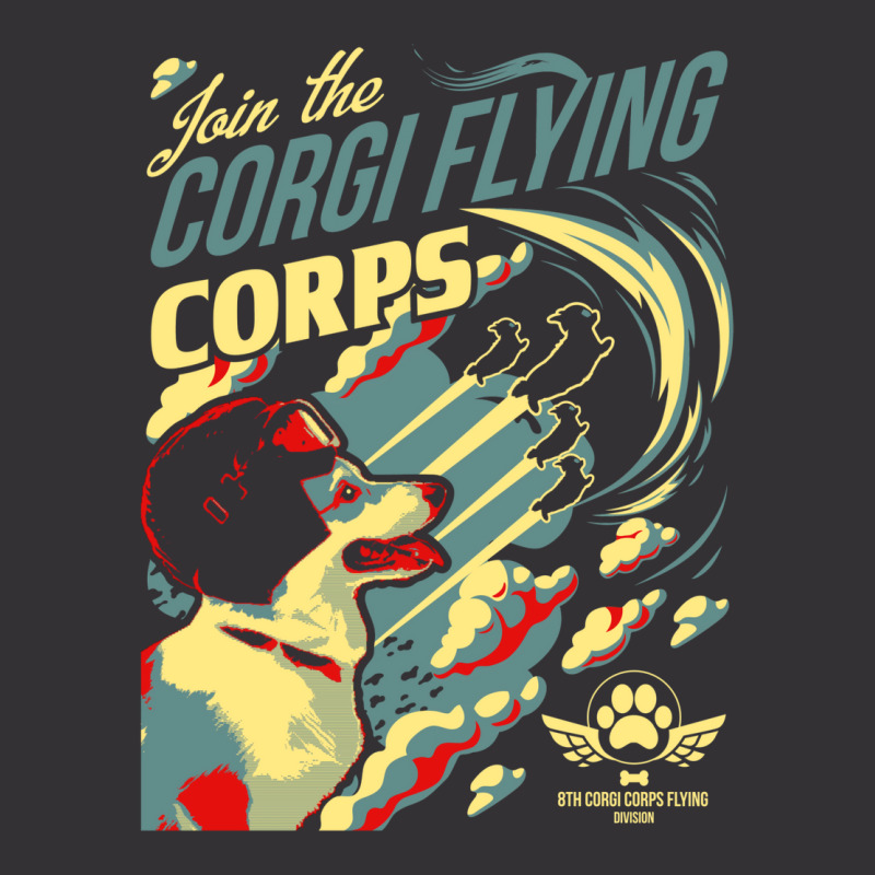 Join The Corgi Flying Corps Vintage Short by legohtashyap | Artistshot