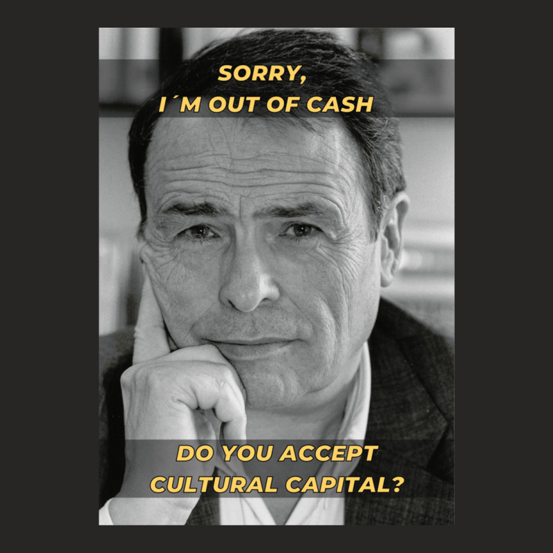 Pierre Bourdieu Cultural Capital Sociology Meme Ladies Fitted T-Shirt by OraliaGilmore | Artistshot