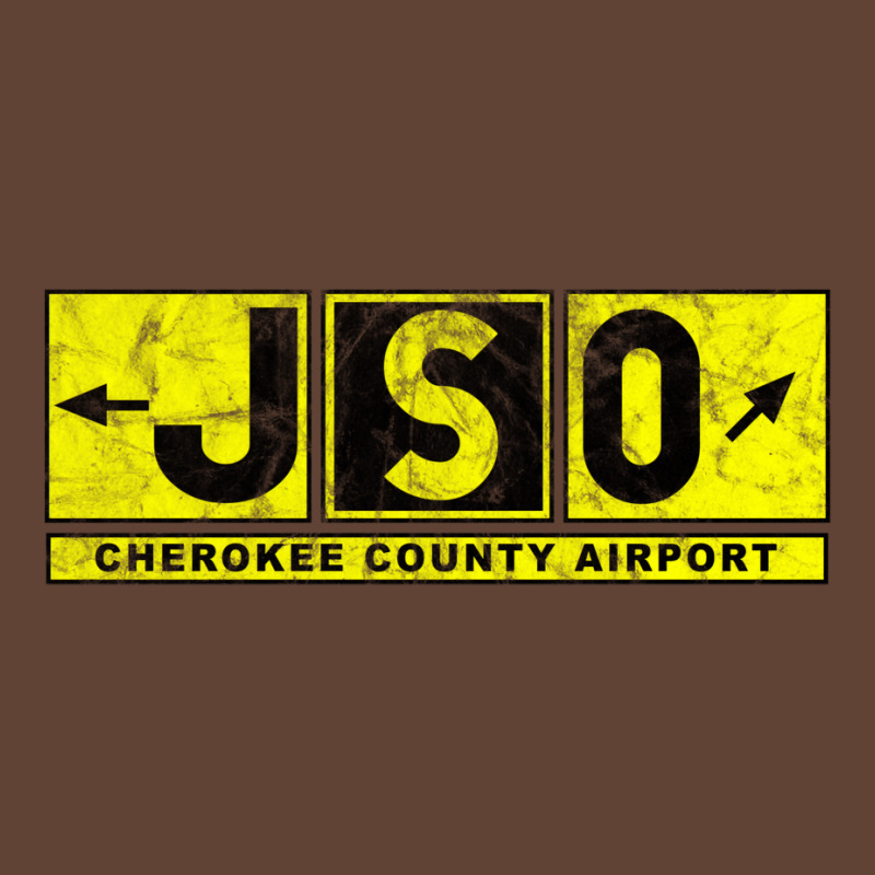 Jso Cherokee County Airport Taxiway Sign Design Distressed T-Shirt by legohtashyap | Artistshot