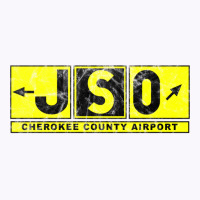 Jso Cherokee County Airport Taxiway Sign Design Distressed Tank Top | Artistshot