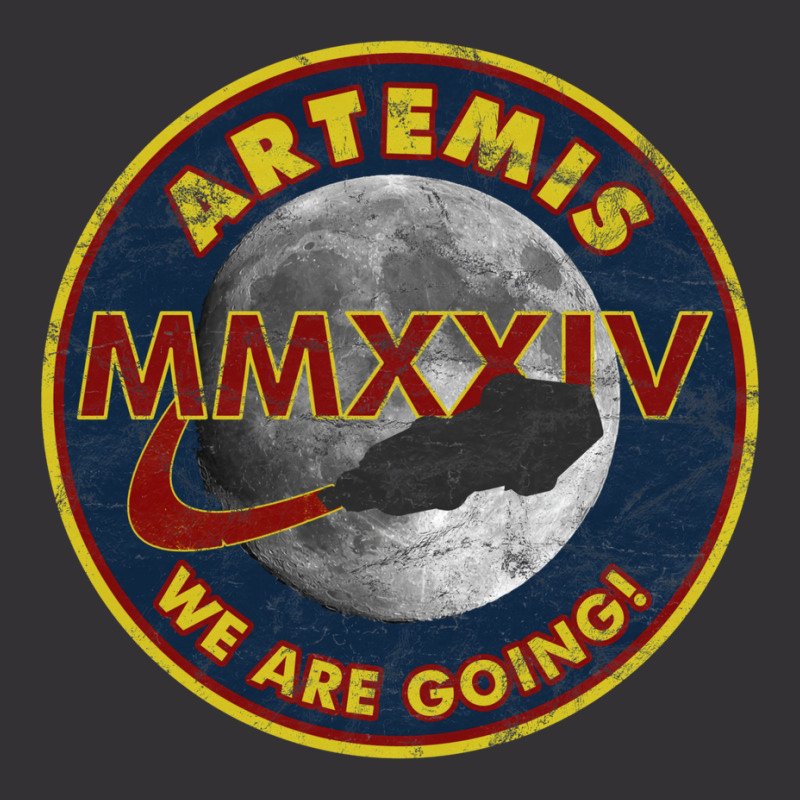 Artemis We Are Going! Moon Mission 2024 Vintage Design Vintage Hoodie by ghanimshorgok | Artistshot