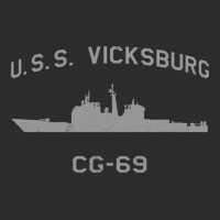 Cg 69 Uss Vicksburg Us Navy Guided Missile Cruiser Profile Vintage Exclusive T-shirt | Artistshot