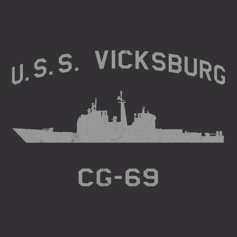 Cg 69 Uss Vicksburg Us Navy Guided Missile Cruiser Profile Vintage Vintage Hoodie And Short Set by miyhaexaltoc | Artistshot