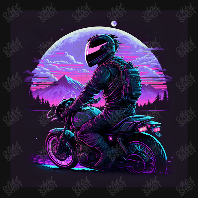 Motorcycle Retro Synthwave Graphic T-shirt by Agus Creative | Artistshot