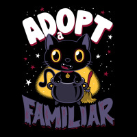 Adopt A Familiar   Creepy Cute Cartoon Witches Cat   Kawaii Kitten Pocket T-shirt | Artistshot