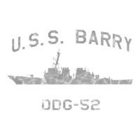 Ddg 52 Uss Barry Us Navy Guided Missile Destroyer Profile Vintage V-neck Tee | Artistshot