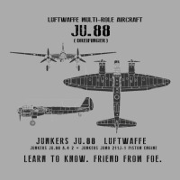 Junkers Ju.88 Dreifinger Wwii Aircraft Recognition Slide T-shirt | Artistshot