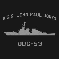 Ddg 53 Uss John Paul Jones Us Navy Guided Missile Destroyer Profile Vi Flannel Shirt | Artistshot