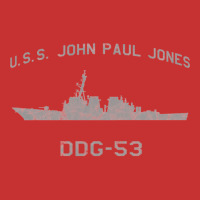 Ddg 53 Uss John Paul Jones Us Navy Guided Missile Destroyer Profile Vi V-neck Tee | Artistshot