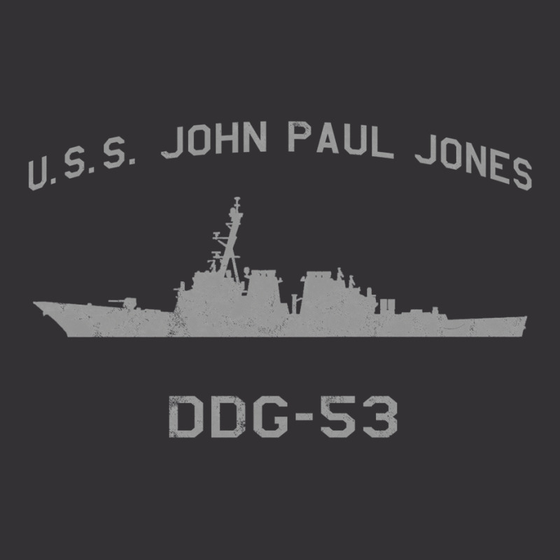 Ddg 53 Uss John Paul Jones Us Navy Guided Missile Destroyer Profile Vi Vintage Hoodie And Short Set by botrenhimix | Artistshot