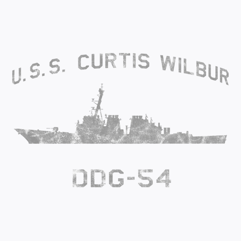 Ddg 54 Uss Curtis Wilbur Us Navy Guided Missile Destroyer Profile Vint T-shirt | Artistshot