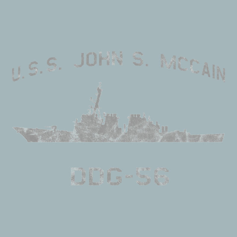 Ddg 56 Uss John S. Mccain Us Navy Guided Missile Destroyer Profile Vin Unisex Sherpa-lined Denim Jacket | Artistshot