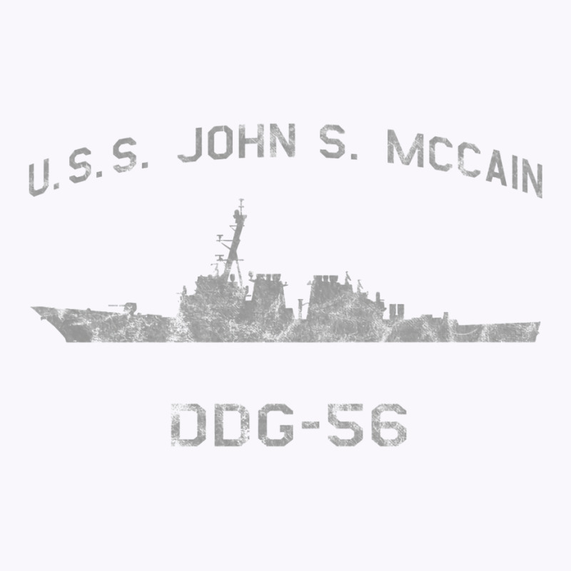 Ddg 56 Uss John S. Mccain Us Navy Guided Missile Destroyer Profile Vin Tank Top | Artistshot