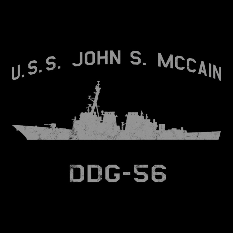 Ddg 56 Uss John S. Mccain Us Navy Guided Missile Destroyer Profile Vin Men's Long Sleeve Pajama Set | Artistshot