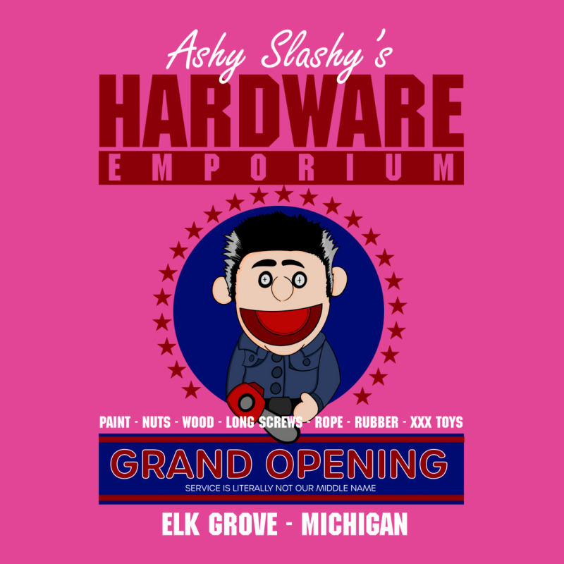 Ashy Slashy's Hardware Emporium T-Shirt by ghanimshorgok | Artistshot