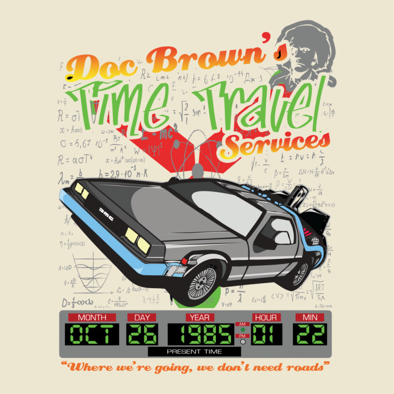 Doc Browns Delorean Time Travel Services Cropped Hoodie by aivragudoa | Artistshot