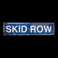 Isolated Skid Row Street Sign Unisex Jogger | Artistshot