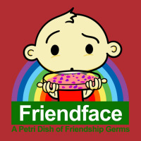 Friendface   A Petri Dish Of Friendship Germs Ladies Fitted T-shirt | Artistshot