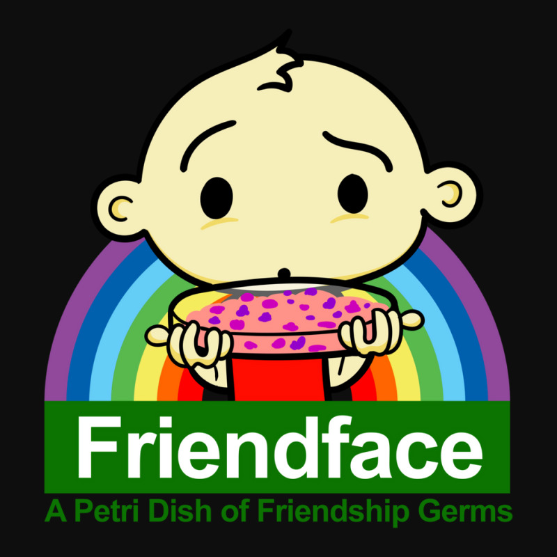 Friendface   A Petri Dish Of Friendship Germs Crop Top by drennfarchal | Artistshot