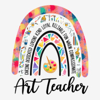 Art Teacher Rainbow Caring Dedicated Loving Vintage T Shirt Classic T-shirt | Artistshot