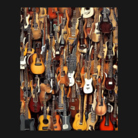 Electric Acoustic Guitar Display Paul Guitar Collage Store Shop Blues  Flannel Shirt | Artistshot