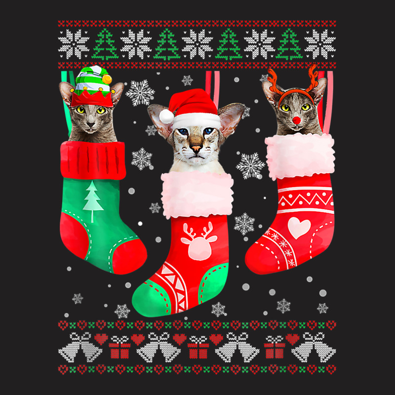 Funny Ugly Christmas Oriental Cat Lovers Cat Owner T Shirt T-shirt | Artistshot