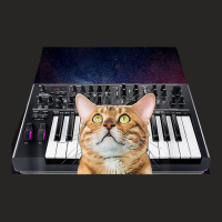 Galaxy Cat Musical Instrument Modular Synthesizer T Shirt Ladies Fitted T-shirt | Artistshot